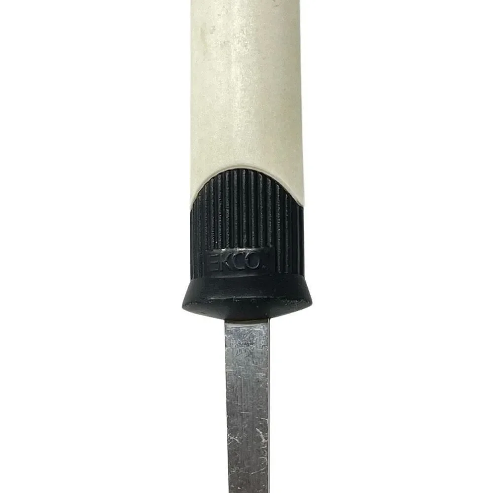 EKCO Ladle Stainless Steel and Nylon Vintage White Black Utensil